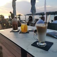 Eiskaffee vegan möglich at Takamaka in Piran