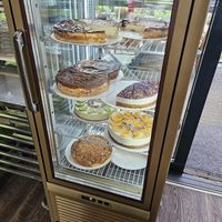 selection of cakes (mostly vegetarian) at Café Menthe in Frankfurt