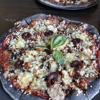   at Black Crust Pizzeria in Vik