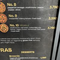   at Black Crust Pizzeria in Vik