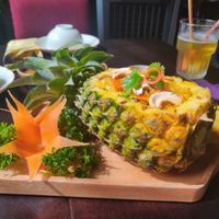 Pineapple fried rice at Shamballa Vegetarian Bistro HoiAn in Hoi An