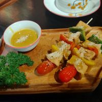 Tofu skewers. Just ok at Shamballa Vegetarian Bistro HoiAn in Hoi An
