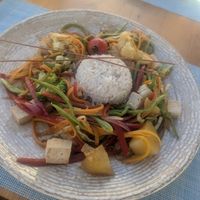 Stir fry with tofu 🤯😍 at Buzz Beach Bar in Mugla