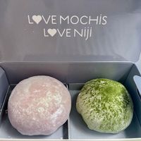 Take away boxes  #Veganuary at Niji Mochis in Barcelona