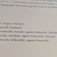 Speisekarte at Daintree Pinsa Bar in Munich