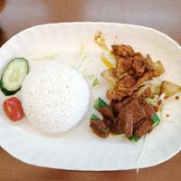 Monkey head mushrooms rice at Vegetarian Villas 素雅轩 in West Singapore