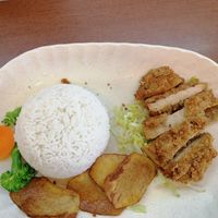 Curry chicken chop rice at Vegetarian Villas 素雅轩 in West Singapore