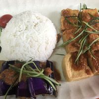 Tofu sambal rice   at Vegetarian Villas 素雅轩 in West Singapore