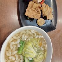 Marcoroni with plain soup at Vegetarian Villas 素雅轩 in West Singapore