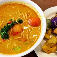 Curry vegetables noodle at Vegetarian Villas 素雅轩 in West Singapore