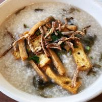 Mock Fish Porridge $4.50 at Vegetarian Villas 素雅轩 in West Singapore