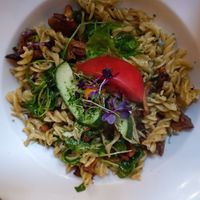 Pasta, vielleicht etwas zu al dente at Café Anna in Annaberg-buchholz