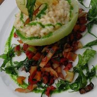 risotto with dates at Cantina don Camillo in Basel