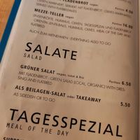Vegan products: salads at Acero - Eiscafé und Bistro in Basel