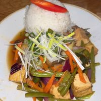 Vegan tofu vegetables  at Comai - East in Frankfurt