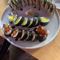 Veggie Lover (Top), Oshinko Maki (Middle), Sweet Potato Maki (Bottom)  at AMORE in Chicago
