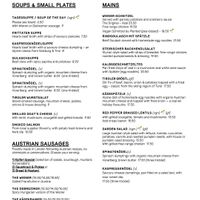 Menu (1/2) - January 2023 at Kipferl in London