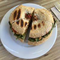 Vegan shawarma sandwich  at Coffee Fellows in Sofia