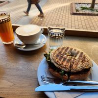 Shwarma Bagel at Coffee Fellows in Sofia