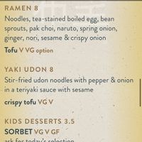 Menu 9, May 2023  at KIBOU Japanese Kitchen & Bar in Solihull
