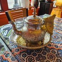Mint tea was superb with decadent automatics at Kasbah Moroccan Cafe in Portland