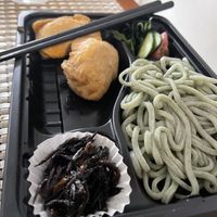 I really love Weller’s take out food and bentos. All the fresh food items are vegan and expensive And the flavorings are perfect . This Udon bento was about 700 yen  &delicious.  at Weller in Tokyo