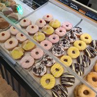All vegan ring donuts at Coco Vanille in Conwy