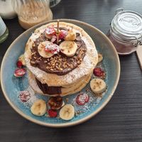 Pancakes Choclate at Manuto Café in Tuttlingen