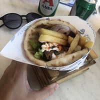 Meat free gyros   at Veto Bar in Kefalonia