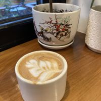 Macadamia cappuccino  at Bird & Branch in New York City