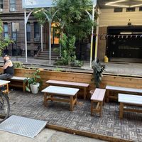 Outdoor seating at Bird & Branch in New York City