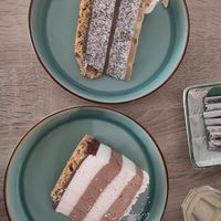 Chocolate cake, Poppy Seed cake at Bojtorina Vegan Kitchen in Sopron