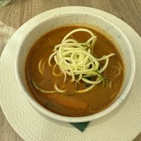 Thai soup  at Bojtorina Vegan Kitchen in Sopron