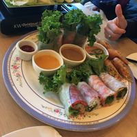 rolls platter  at Mint & Basil - Vietnam Town in San Jose