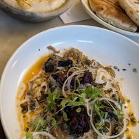 Aubergine and white bean dip at Tendril in London
