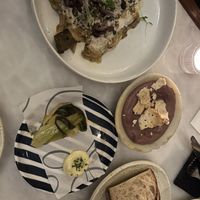 First course: aubergine, lentil parfait, bok choy & sourdough  #Veganuary at Tendril in London