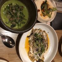 Sharing starter with amazing and creamy dips  at Tendril in London