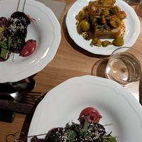 Beetroot skewers at Tendril in London