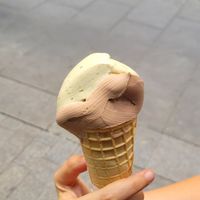 Pistachio and Nutella at Madonna Vegan in Barcelona