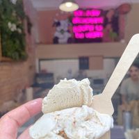 Lotus cookies ice cream  at Madonna Vegan in Barcelona