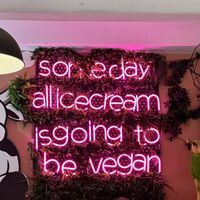 Can’t argue with this!  at Madonna Vegan in Barcelona