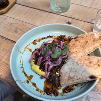 Pita bread   at Frank & Charlie in Enschede