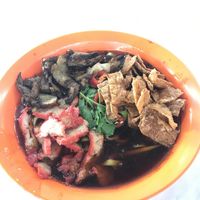 Lor Mee or braised soup noodles  at Bishan Vegetarian 碧山素食 in Central Singapore