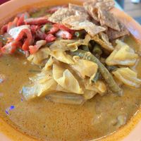 Curry Noodle ~ Feb 25 at Bishan Vegetarian 碧山素食 in Central Singapore