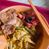 Simple laksa at Bishan Vegetarian 碧山素食 in Central Singapore