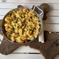 Vegan mac & cheese, $6.50  at Wat Bong in Siem Reap