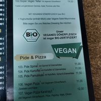 Menu at Mainzer Kebap in Mainz