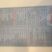 Menu - drinks side  at Halcyon in Dallas