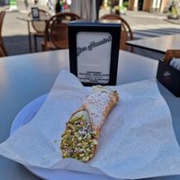 Vanilla cannoli at Bar Mazzini in Catania