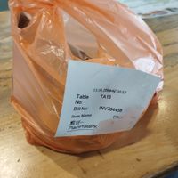 My takeaway prata with vegetarian curry sauce  at Zi Zai Vegetarian 自在齋 - Yishun in North Singapore